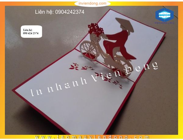 in thiệp 3D mừng ngày quốc tế phụ nữ (8-3)